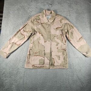 Anthropologie‎ Lida Utility Jacket Juniors M Camo Military Safari Army Outdoors